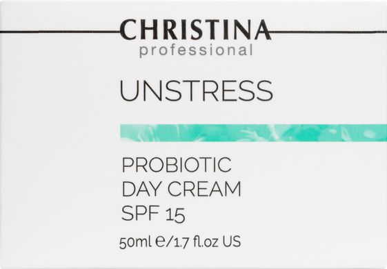 Christina Unstress Денний крем з пробіотичною дією з SPF 15, 50 мл