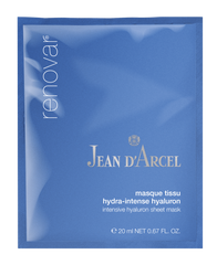 Jean d'Arcel Renovar Флисовая маска с гиалуроновой кислотой, 1 х 20 мл
