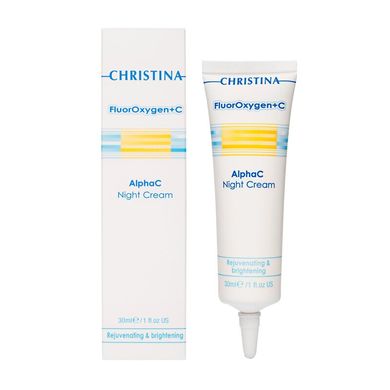 Christina FluorOxygen+C Ночной осветляющий крем с витамином С, 30 мл