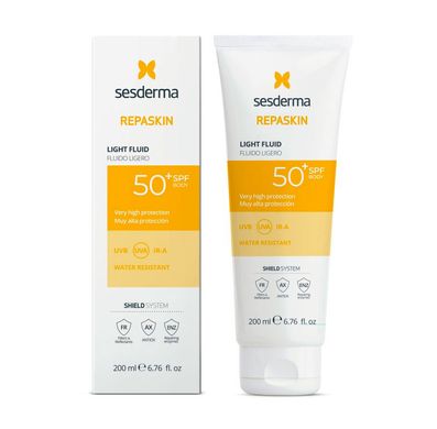 Sesderma Repaskin Body Солнцезащитный флюид для тела с SPF 50, 200 мл